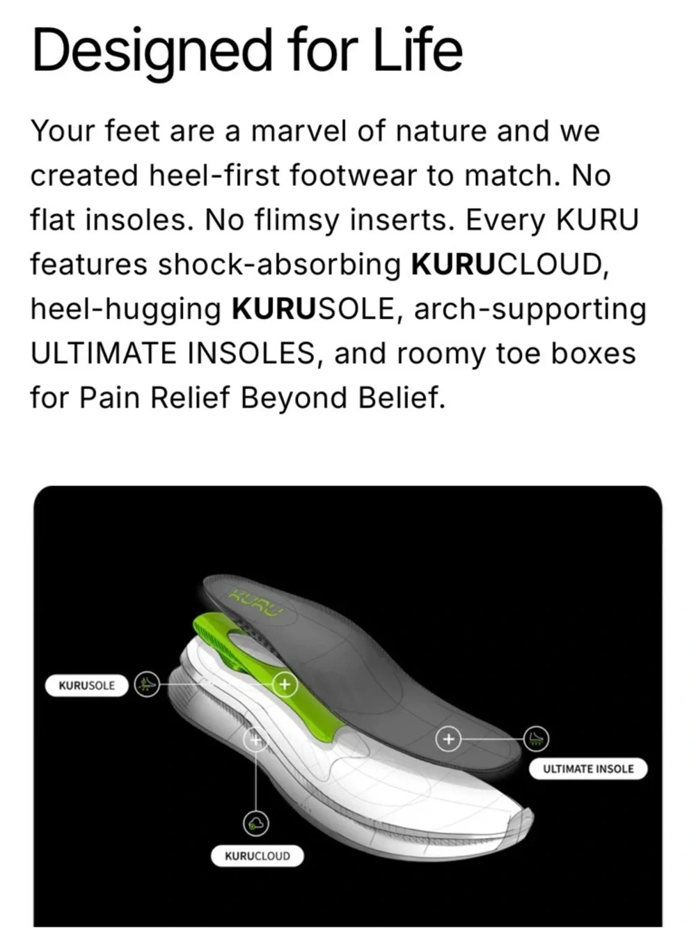 KURU new Roam White Leather Sneakers with Black Detail - Picture 14 of 16